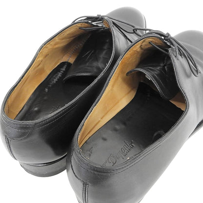 S.T. Dupont Black Leather Plain Toe Sneakers Size 9