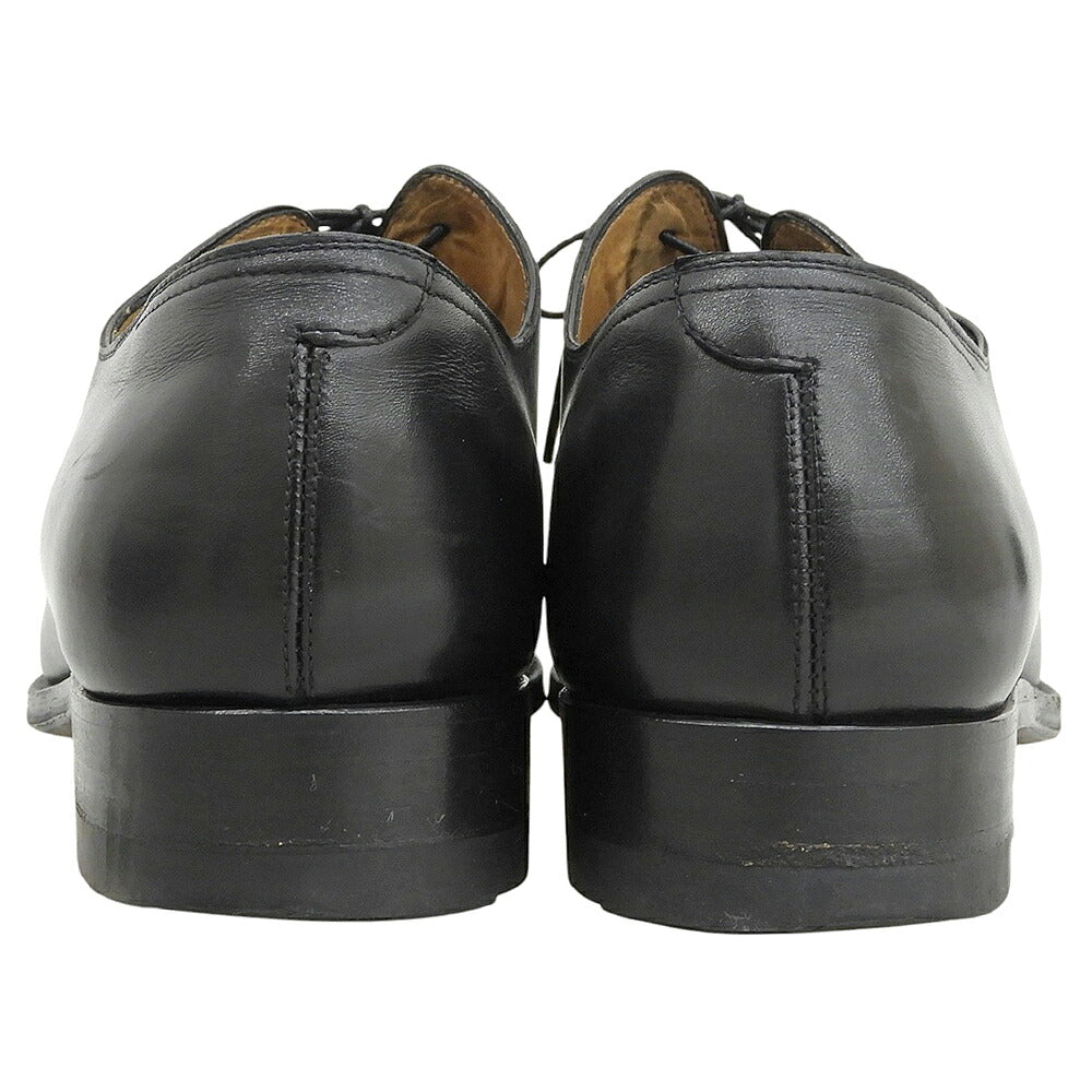 S.T. Dupont Black Leather Plain Toe Sneakers Size 9