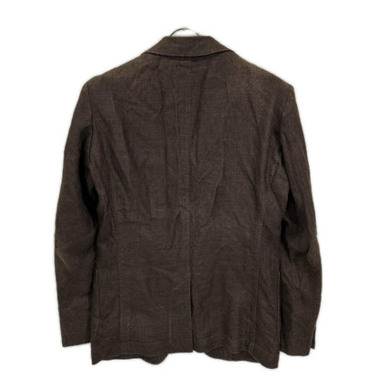 TOMORROWLAND PILGRIM Brown Zegna Cotton Silk Blazer Size 46