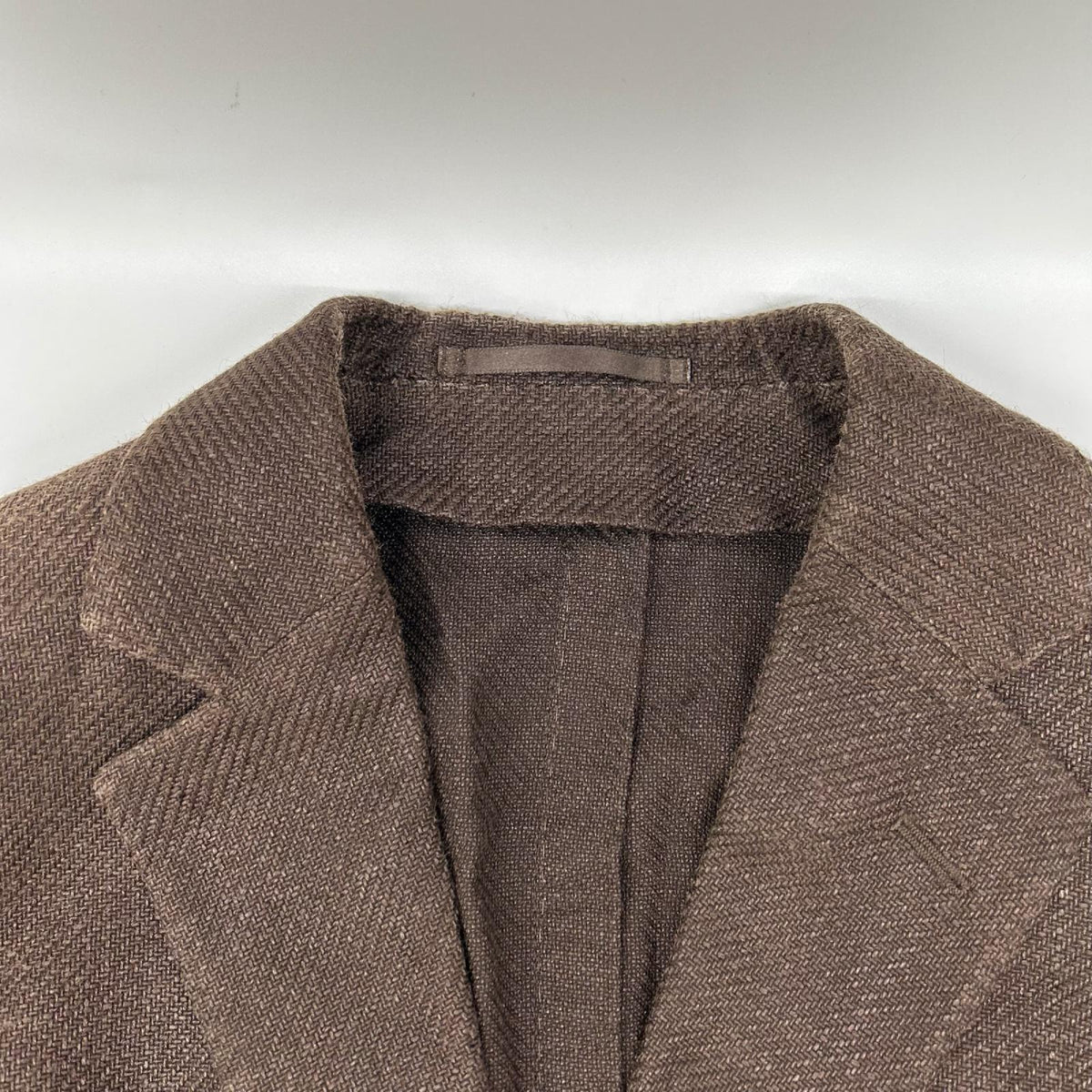 TOMORROWLAND PILGRIM Brown Zegna Cotton Silk Blazer Size 46