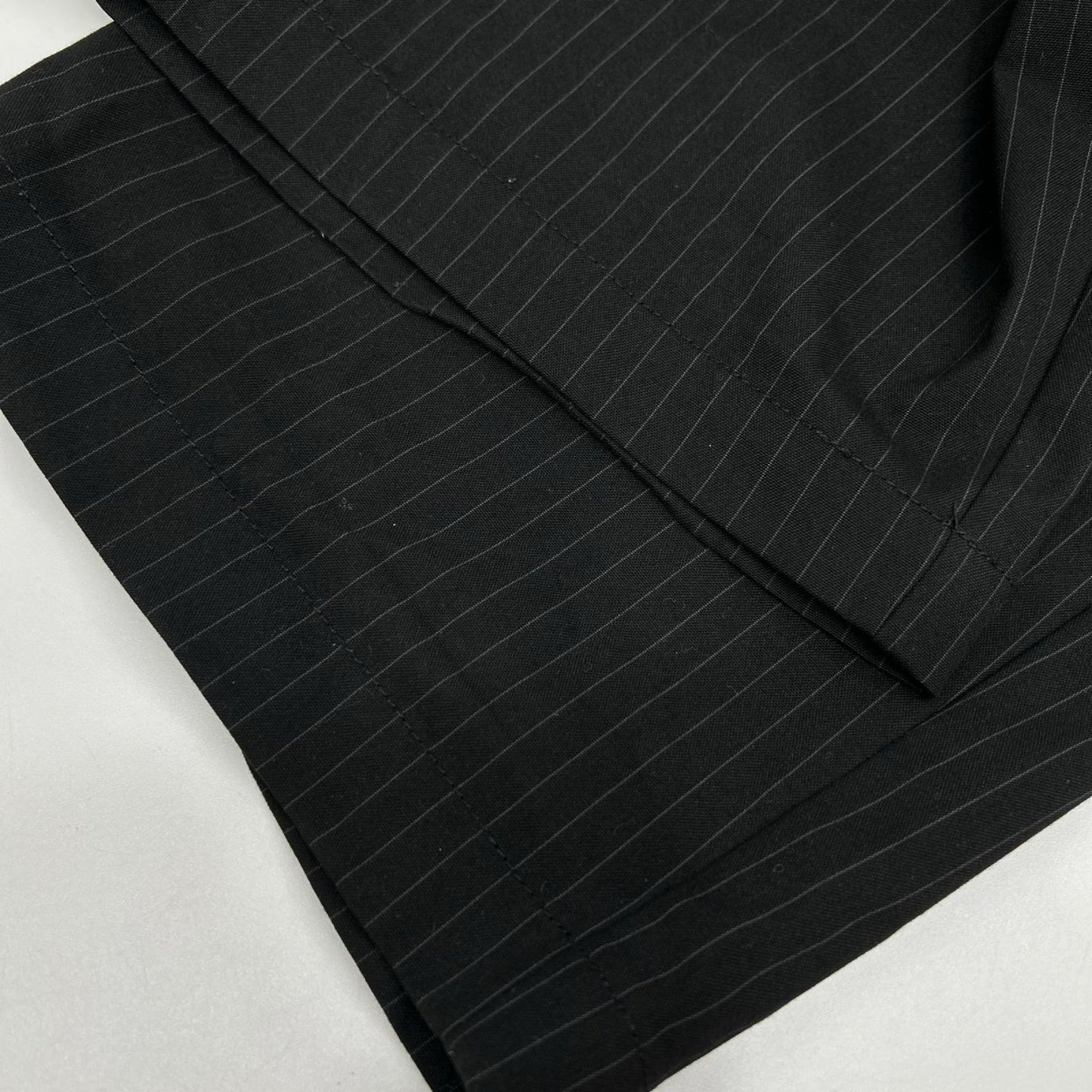 EVISU Black Seagull Emb. Stripe Tapered Woven Pants Size XL