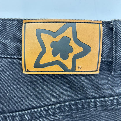 STAR TEAM Black Faded Double Knee Star Jeans Size 36