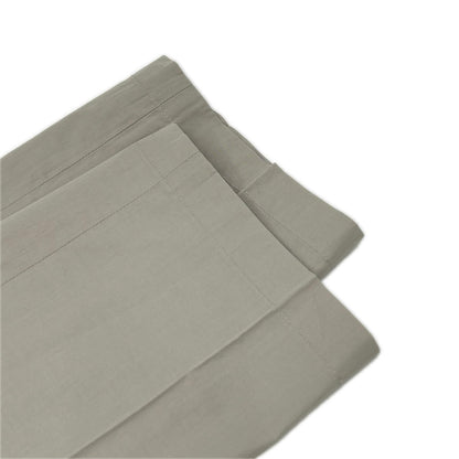 HERMES Light Gray Cotton Easy Button-Fly Slacks Size 42