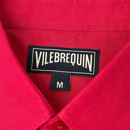 N/A Pink Linen Long Sleeve Shirt Size M