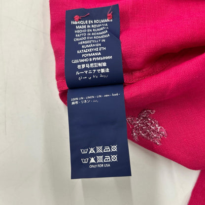 N/A Pink Linen Long Sleeve Shirt Size M