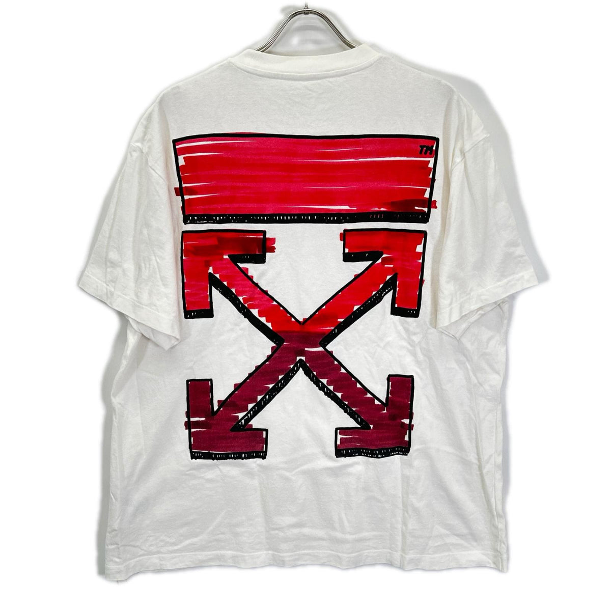 OFF-WHITE Marker Back Arrow Logo T-Shirt Cotton Size XS