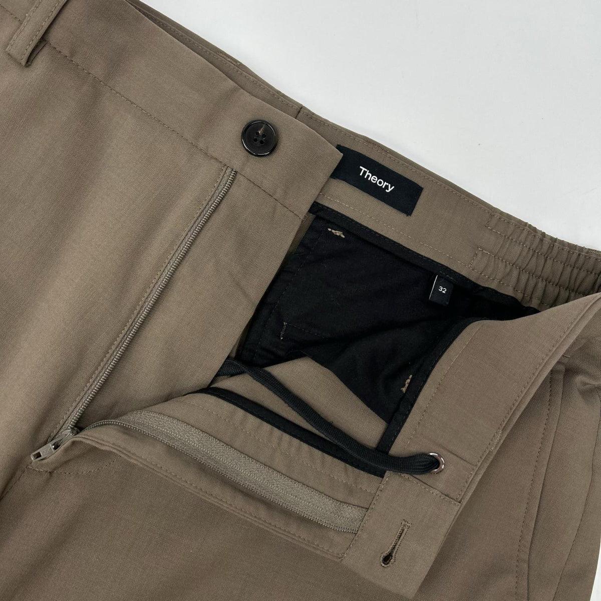 Theory Stretch Wool Travel Pants Brown Size 32