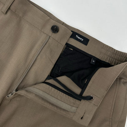 Theory Stretch Wool Travel Pants Brown Size 32