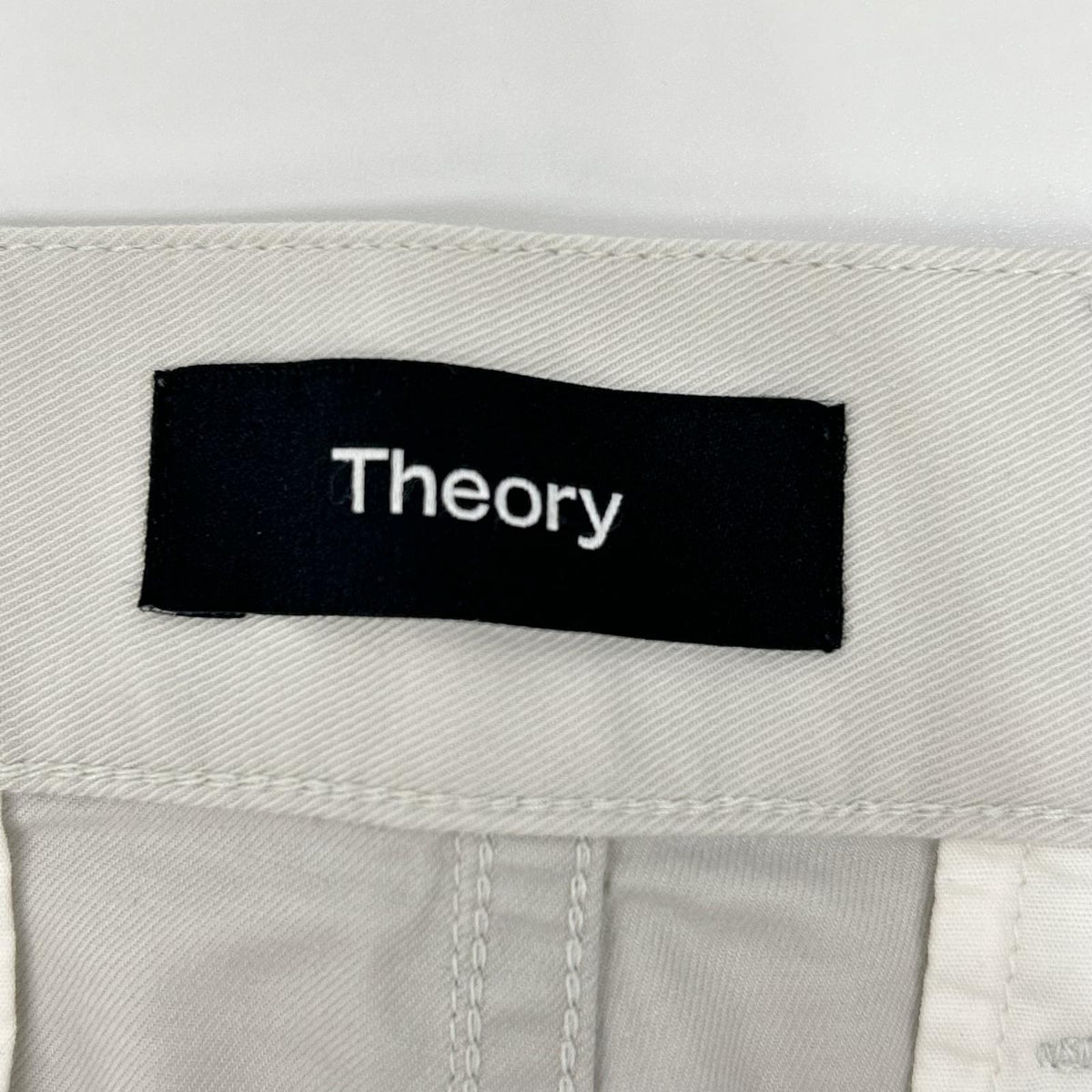 Theory Cotton Chino Straight Pants White Size 32