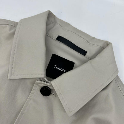 Theory Moonsoft Cotton Blouson Jacket Brown Size S