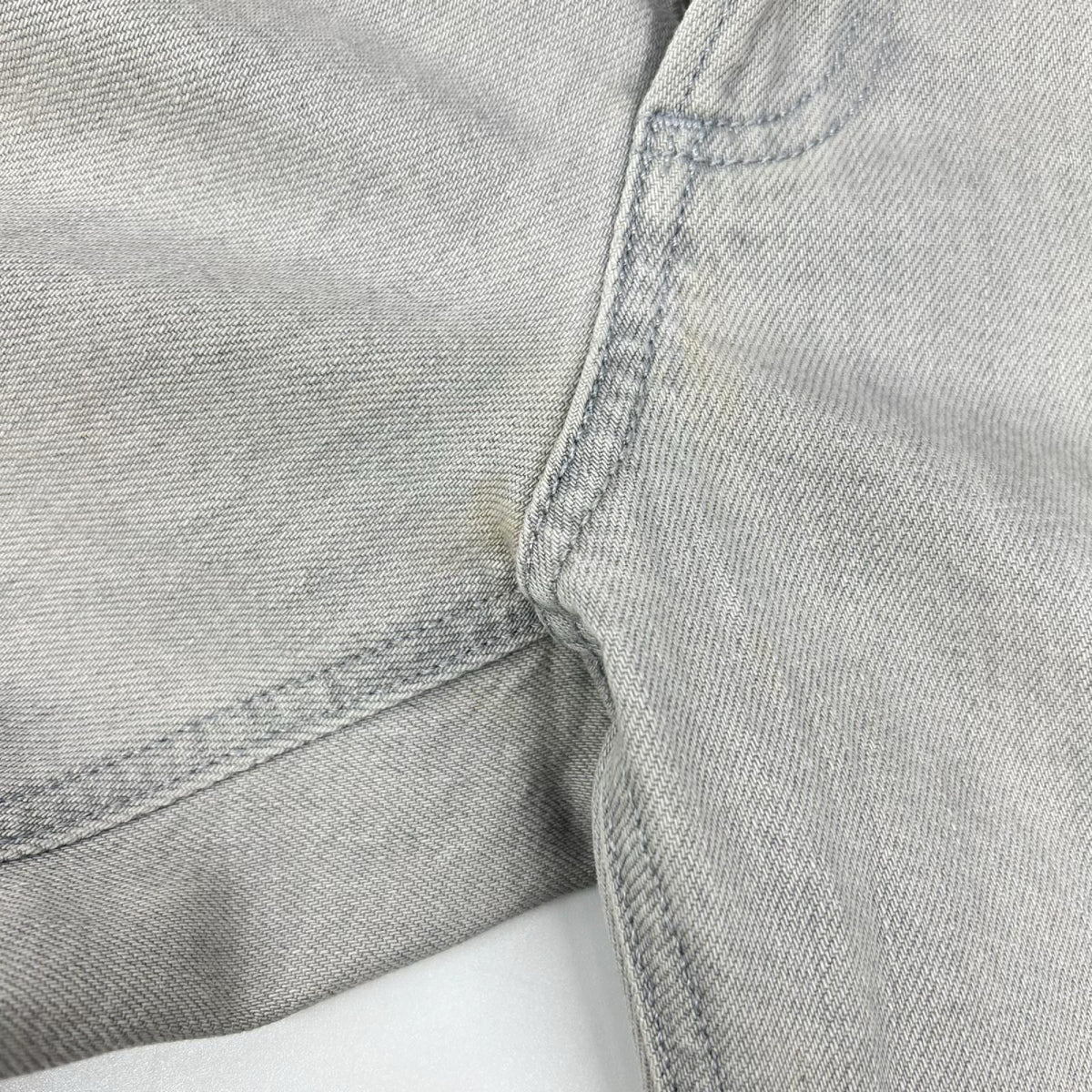 Theory Regular Fit Denim Jeans Gray Cotton Size 30