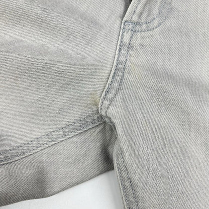 Theory Regular Fit Denim Jeans Gray Cotton Size 30
