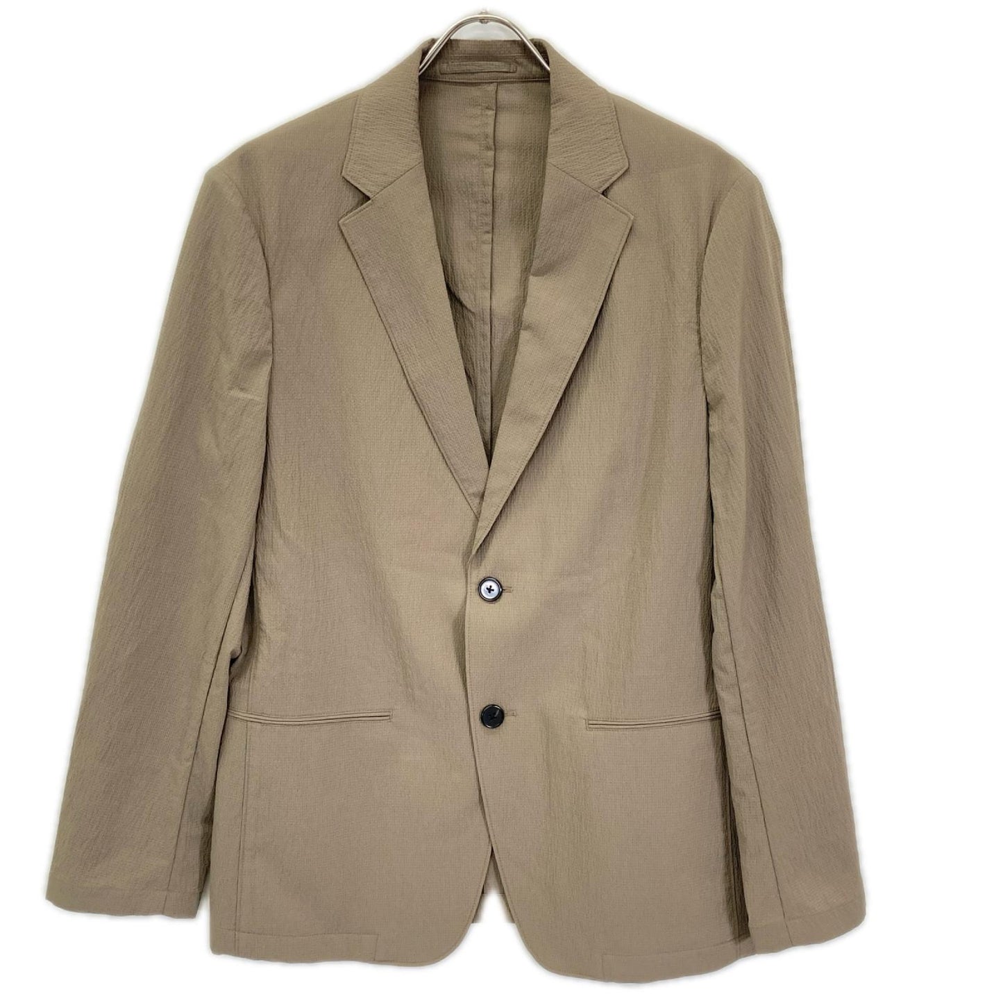 Theory Nylon Seersucker Tailored Blazer Brown Size 38