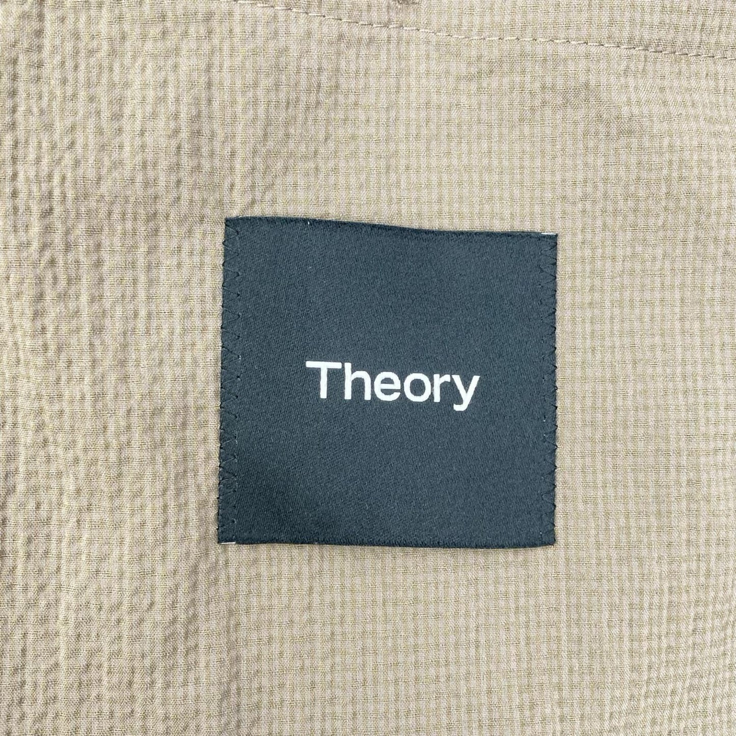 Theory Nylon Seersucker Tailored Blazer Brown Size 38