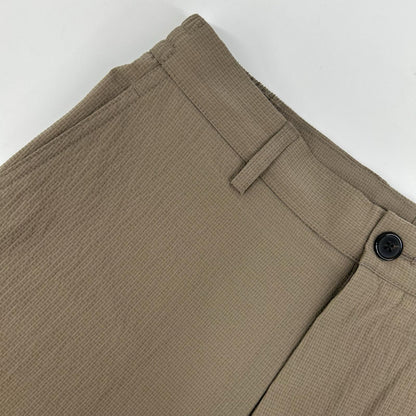 Theory Brown Seersucker Semi-Tapered Pants Nylon Size 28