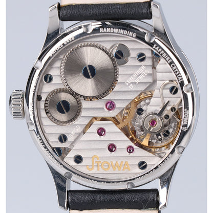 STOWA Marine Original White Dial Manual-Wind Watch Black