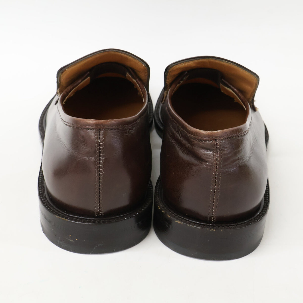 SalvatoreFerragamo Brown Gancini Square Toe Loafers Size 7