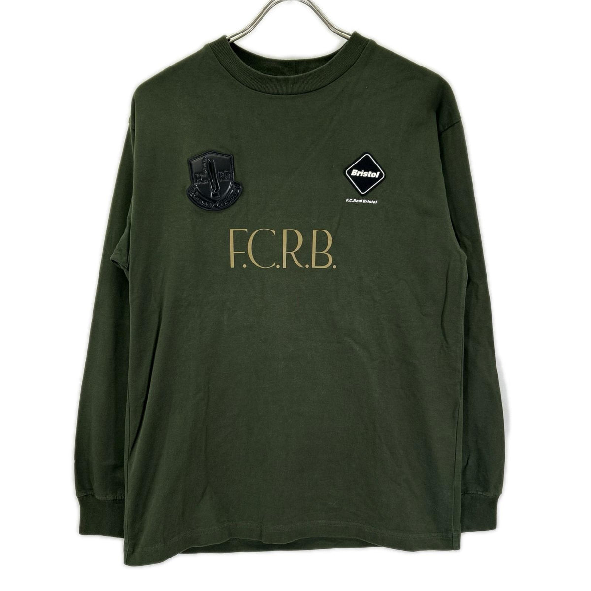 F.C.Real Bristol Green Patch Long Sleeve Shirt