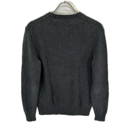POLObyRalphLauren Grey Polo Bear Cotton Knit Sweater Size S