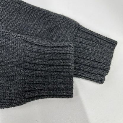 POLObyRalphLauren Grey Polo Bear Cotton Knit Sweater Size S
