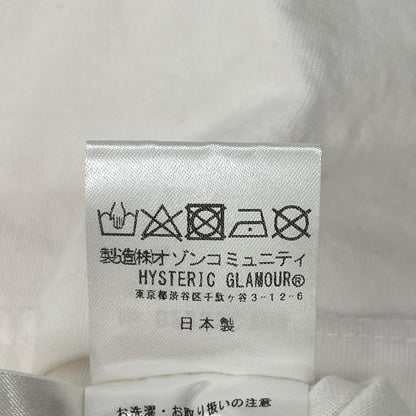 HYSTERIC GLAMOUR 23SS Rolling Stones White Cotton T-Shirt Size L