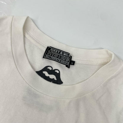 HYSTERIC GLAMOUR 23SS Rolling Stones White Cotton T-Shirt Size L