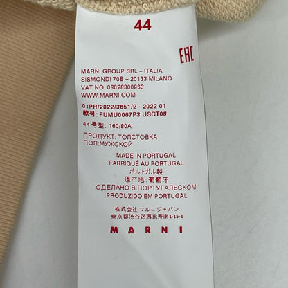 MARNI 2022 Daisy Flower Print Hoodie Beige Size 44