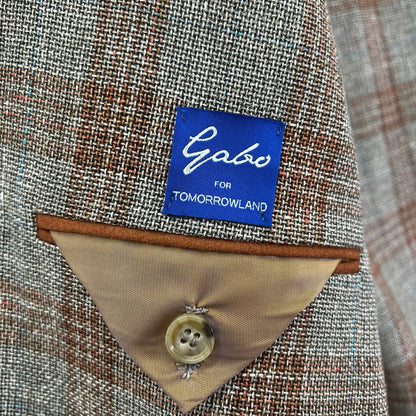 Gabo x Tomorrowland Linen Wool 2B Blazer Brown