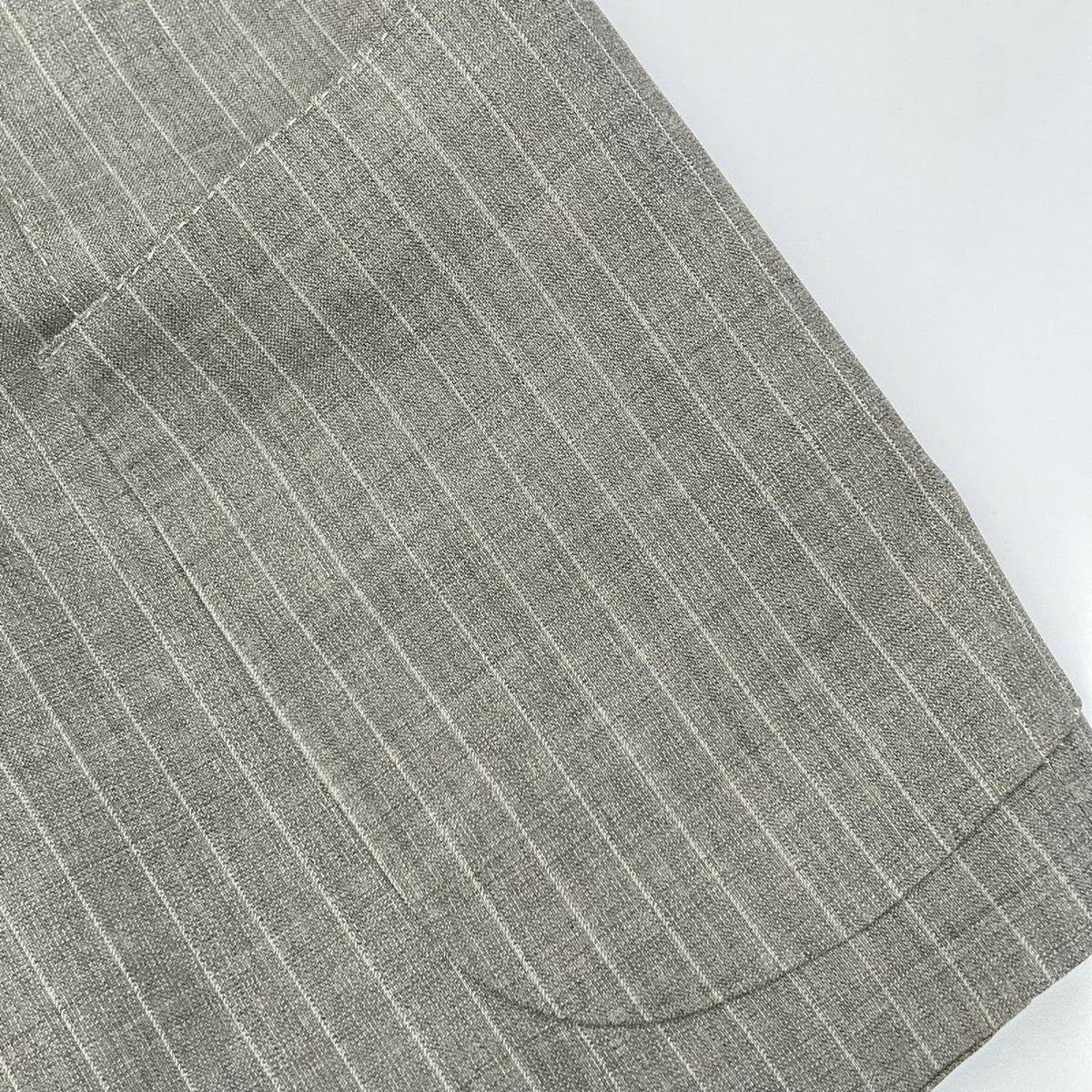 Sartorio Wool Striped Tailored Blazer Beige White