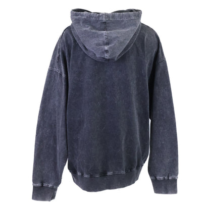 LOUIS VUITTON '24 Vintage Effect Hoodie Black Size XL