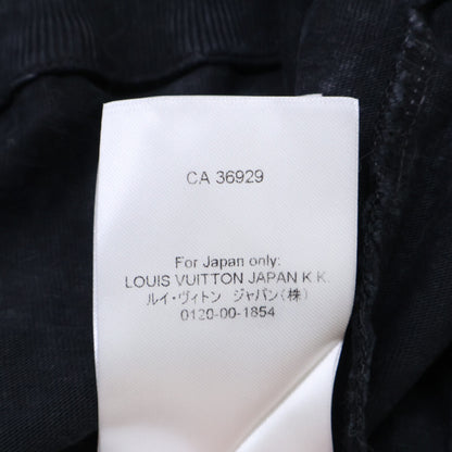 LOUIS VUITTON '24 Vintage Effect Hoodie Black Size XL