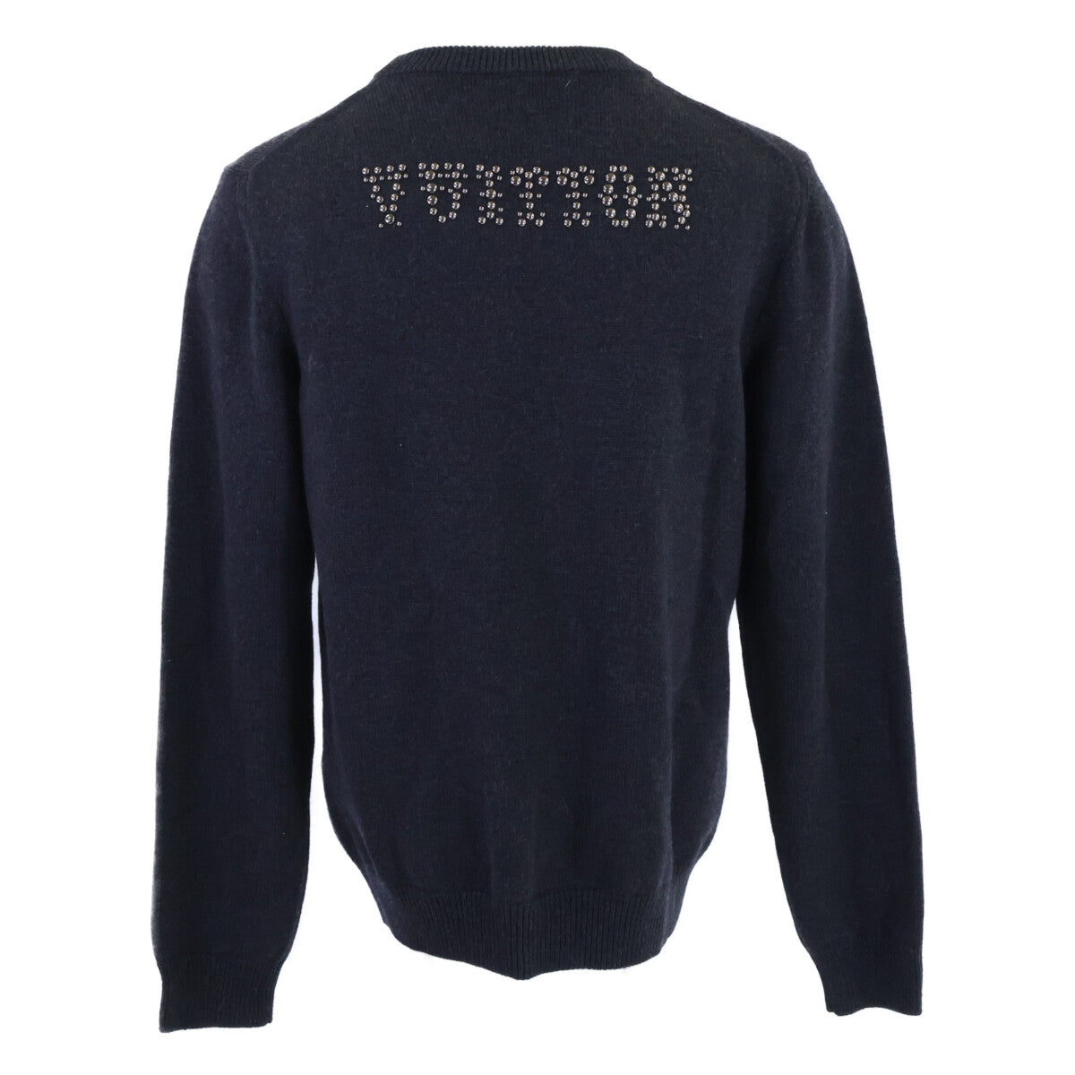 LOUIS VUITTON 24' Stud Crewneck Wool Sweater Gray Size 24
