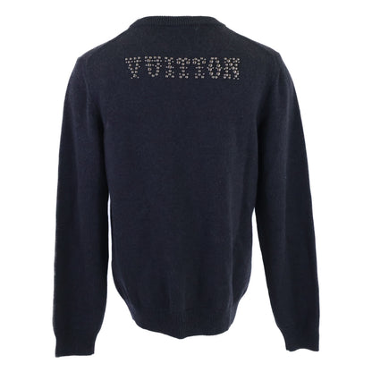 LOUIS VUITTON 24' Stud Crewneck Wool Sweater Gray Size 24