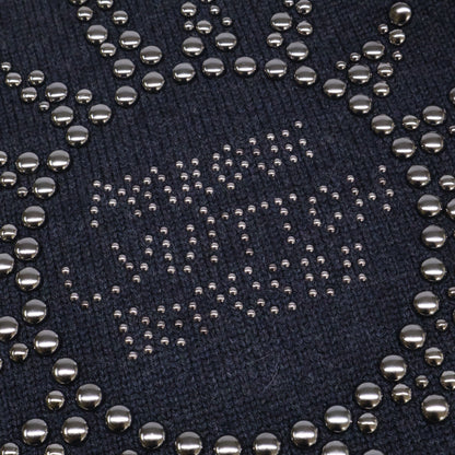 LOUIS VUITTON 24' Stud Crewneck Wool Sweater Gray Size 24