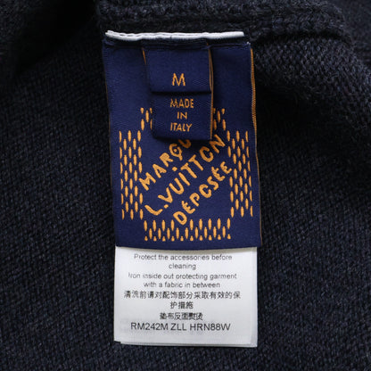 LOUIS VUITTON 24' Stud Crewneck Wool Sweater Gray Size 24