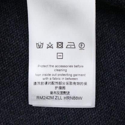 LOUIS VUITTON 24' Stud Crewneck Wool Sweater Gray Size 24