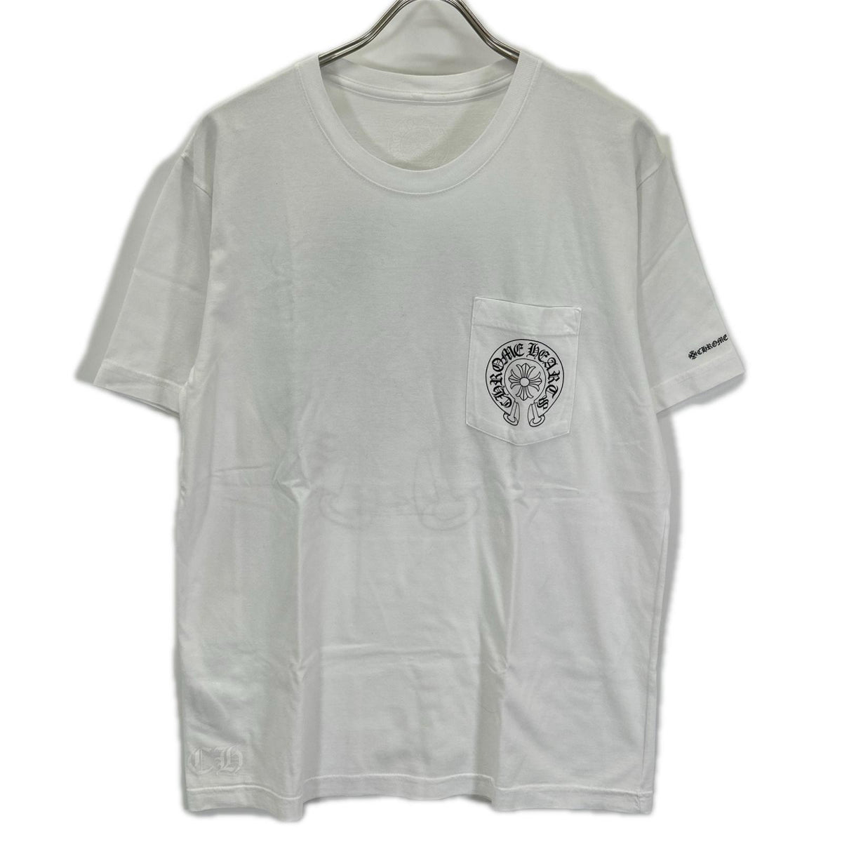 Chrome Hearts White Horseshoe Pocket T-Shirt Size L