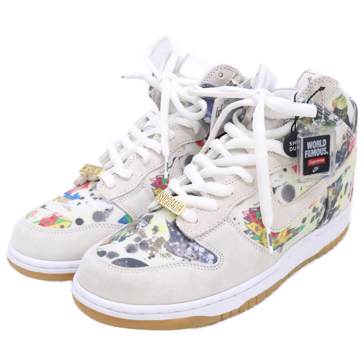 NIKE x Supreme SB Dunk Rammellzee Top Sneakers Size 28.5