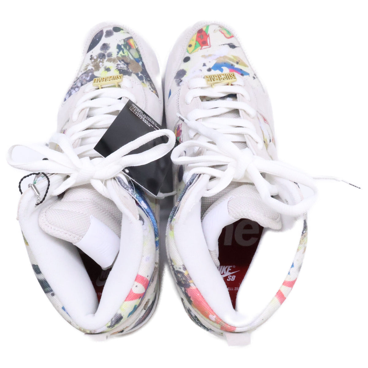 NIKE x Supreme SB Dunk Rammellzee Top Sneakers Size 28.5