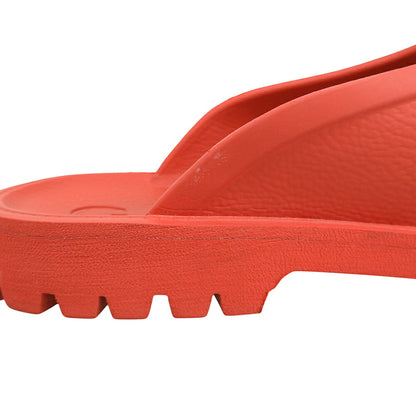 GUCCI Cutout GG Rubber Slip-On Sandals Red Size UK 10