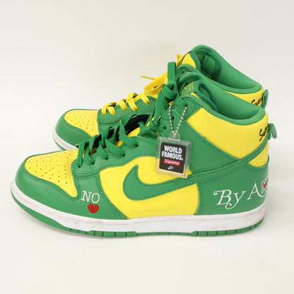 NIKE x Supreme SB Dunk High OG QS Sneakers Yellow Size 28.5