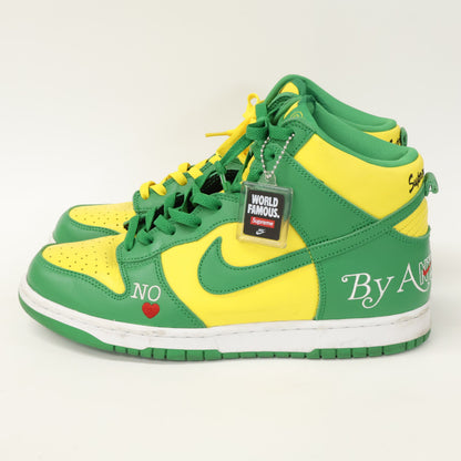 NIKE x Supreme SB Dunk High OG QS Sneakers Yellow Size 28.5
