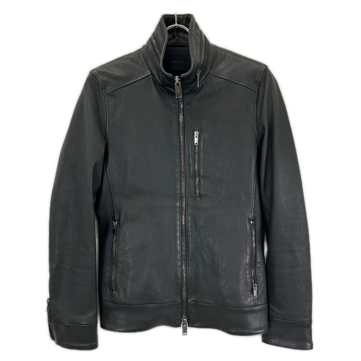jun hashimoto Lambskin Stretch Inner Jacket Black Size 3