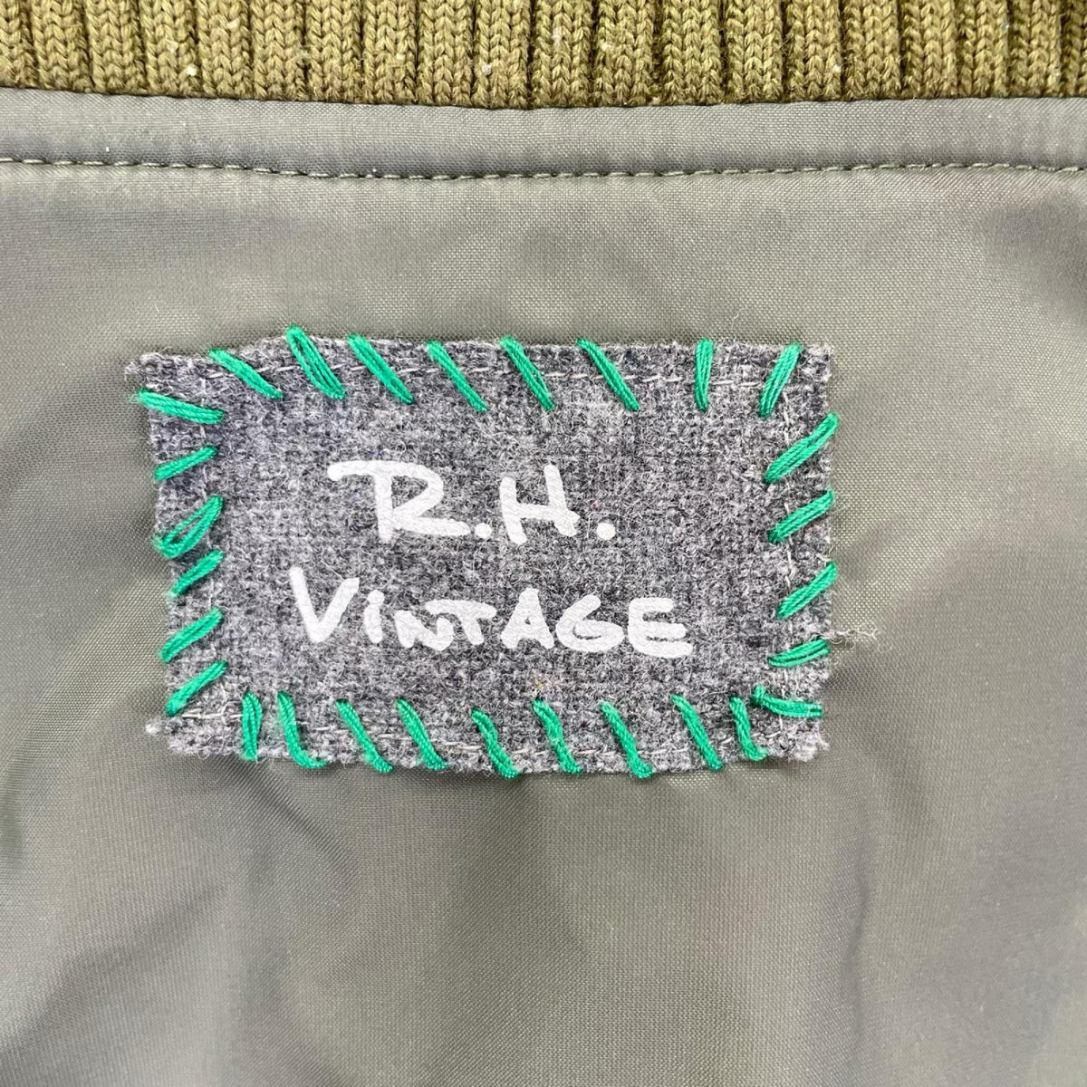 R.H VINTAGE Quilted Down Pharaoh Jacket Multi Size L