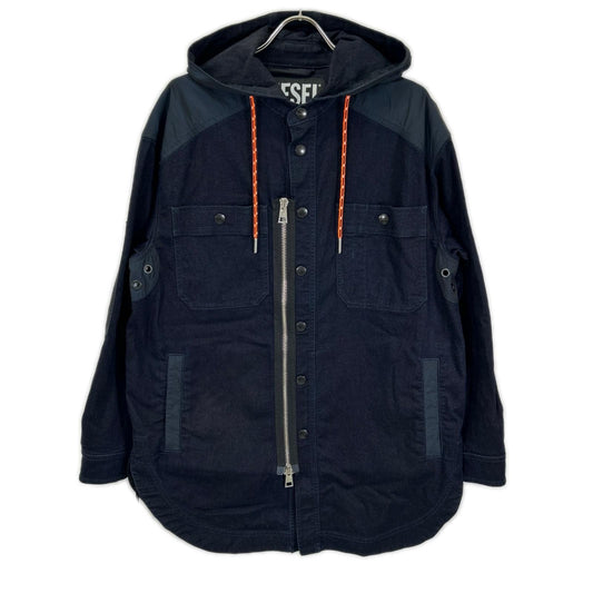 DIESEL Jog Jeans Military Jacket Black Cotton Size XS
