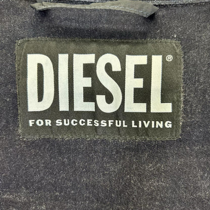DIESEL Jog Jeans Military Jacket Black Cotton Size XS