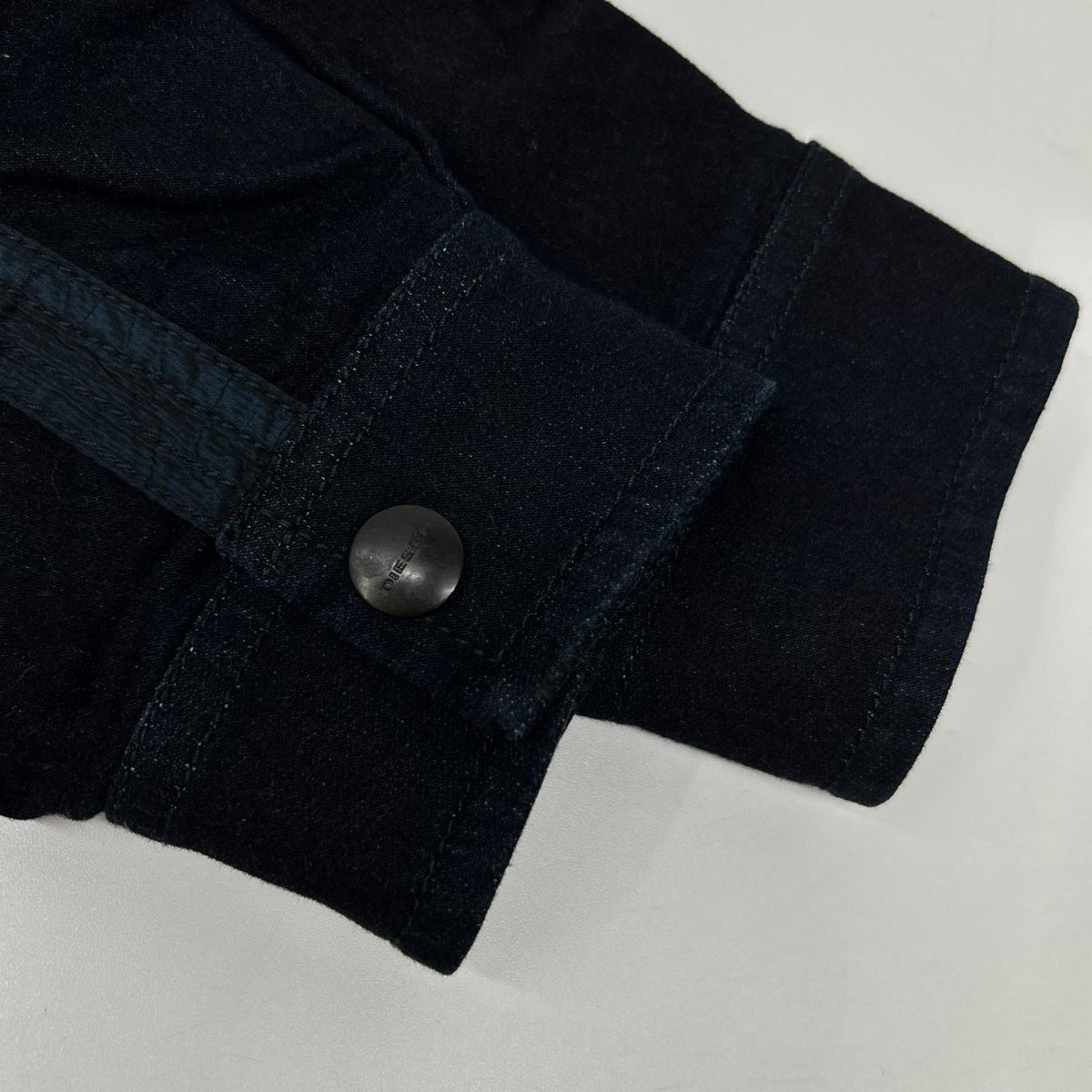 DIESEL Jog Jeans Military Jacket Black Cotton Size XS