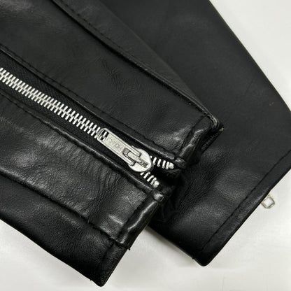 Schott 618 Double Rider Leather Jacket Black Size 38
