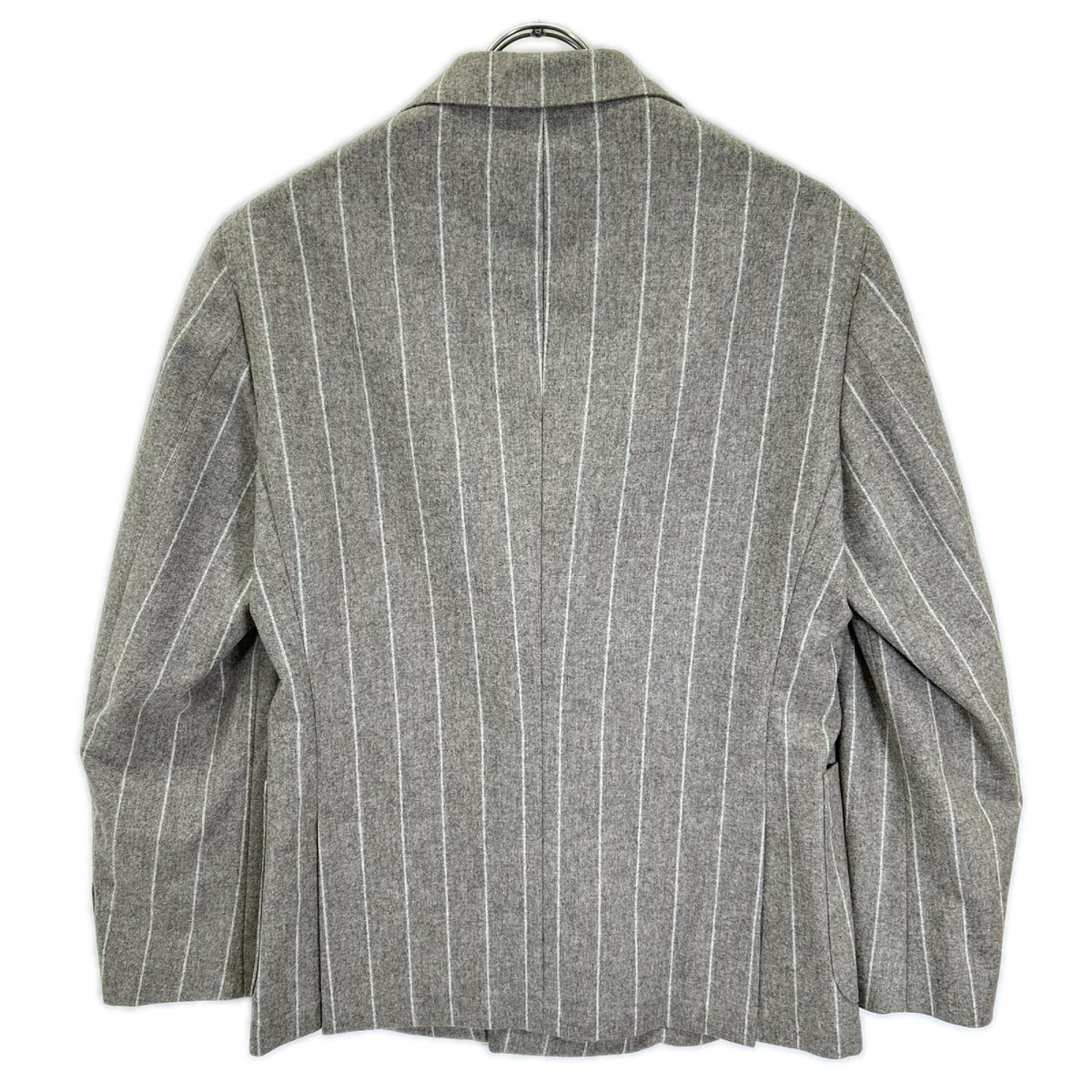 BOSS 10229122 Brown Stripe Wool Breasted Jacket