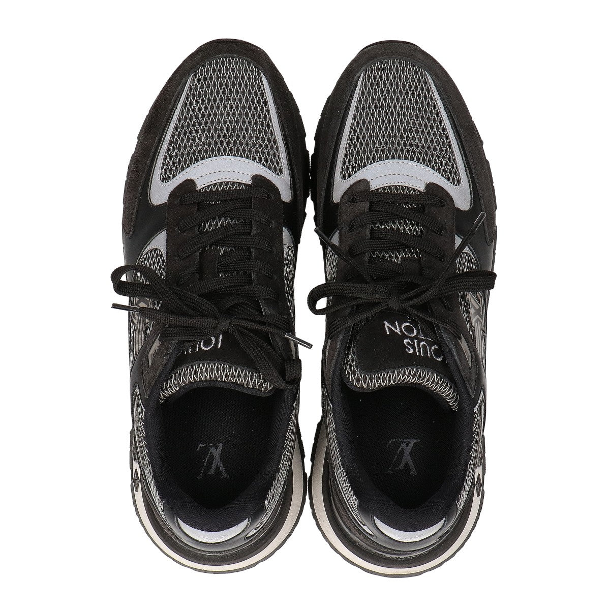 LOUIS VUITTON Runaway Line Sneakers Black Size UK 7.5